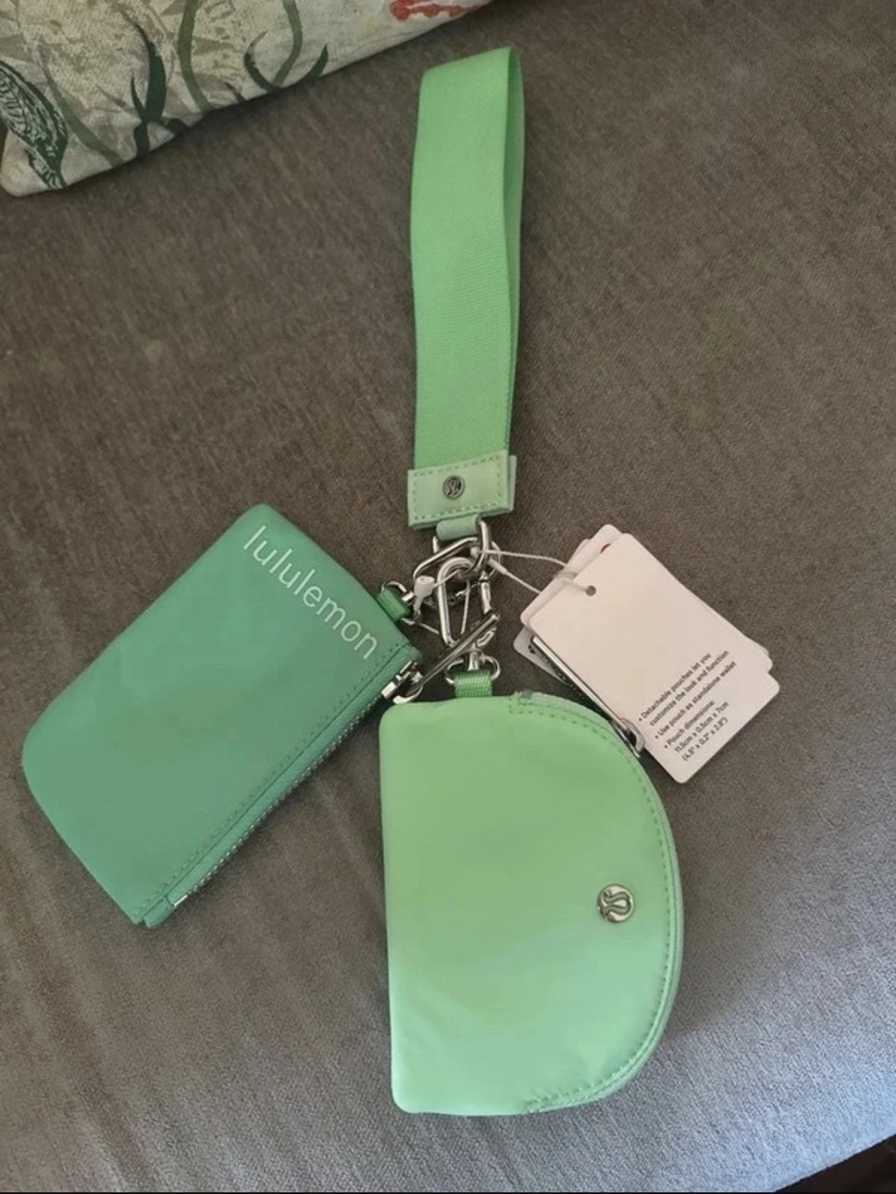 rare lime lululemon wristlet